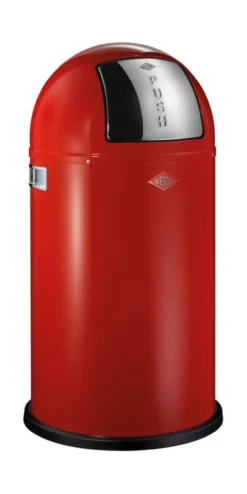 Abfalleimer WESCO PUSHBOY rot