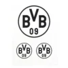 Aufkleber-Set BVB schwarz
