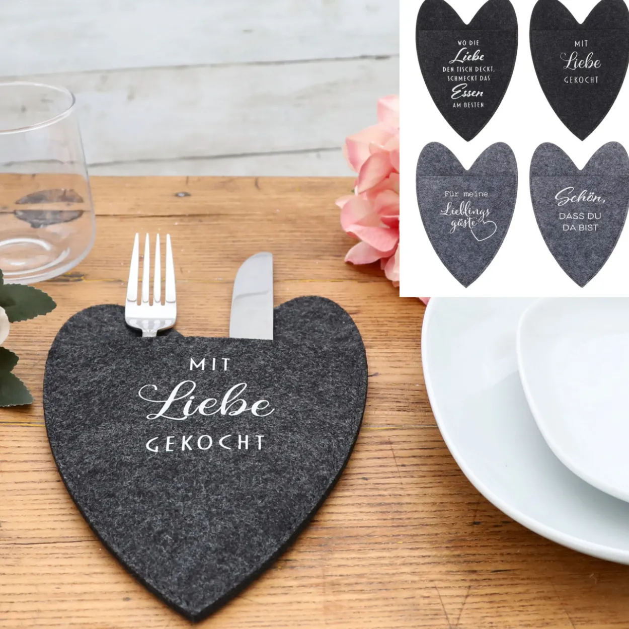 Bestecktasche HEART