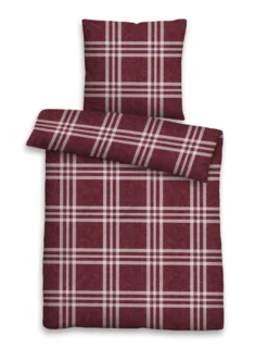 Bettwäsche MELANGE burgund