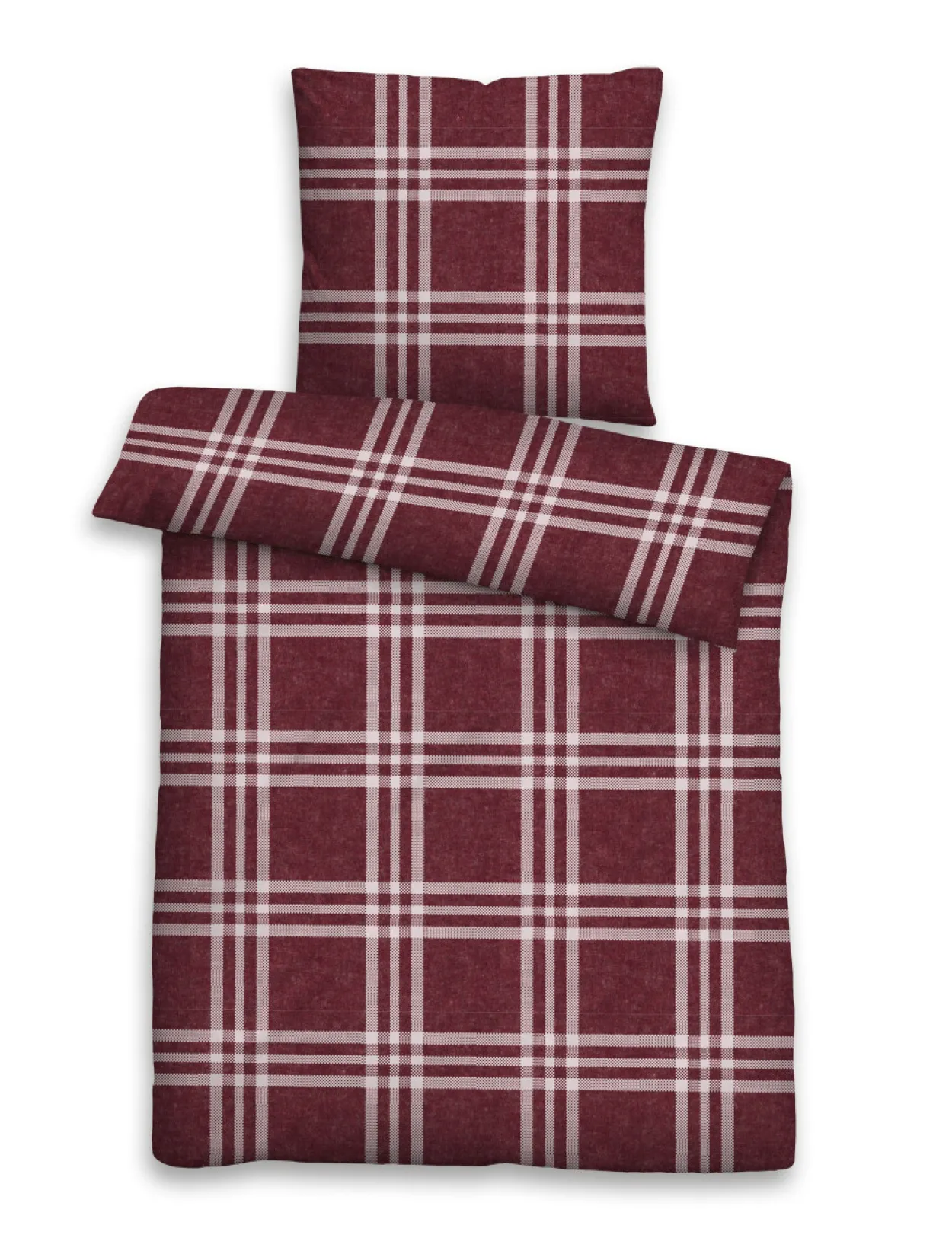 Bettwäsche MELANGE burgund