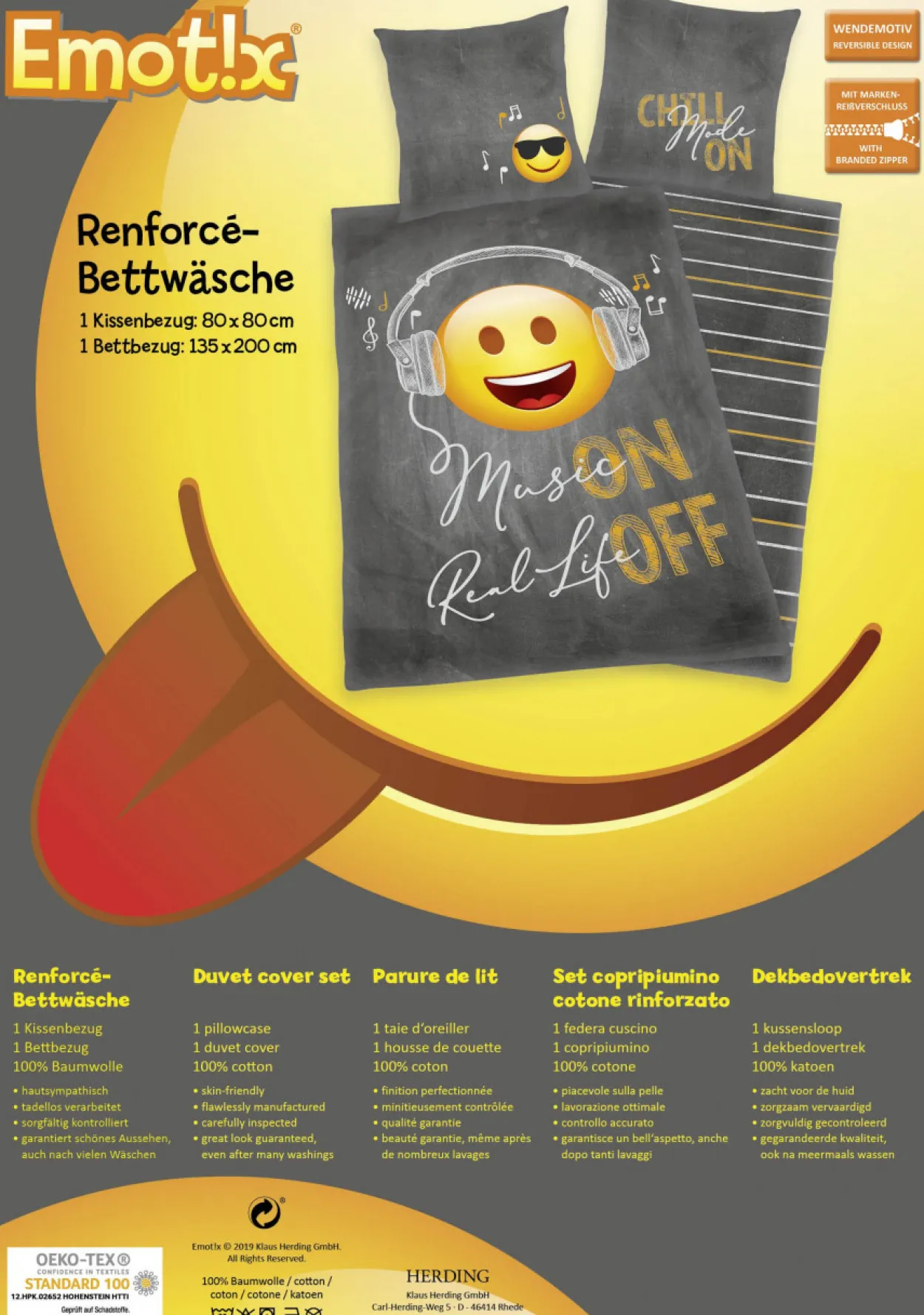 Bettwäsche Renforcé EMOT!X