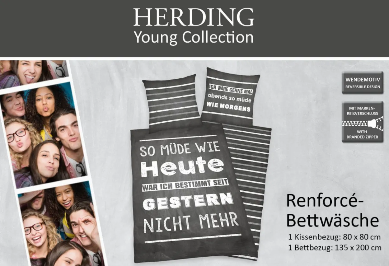 Bettwäsche Renforcé SPRÜCHE