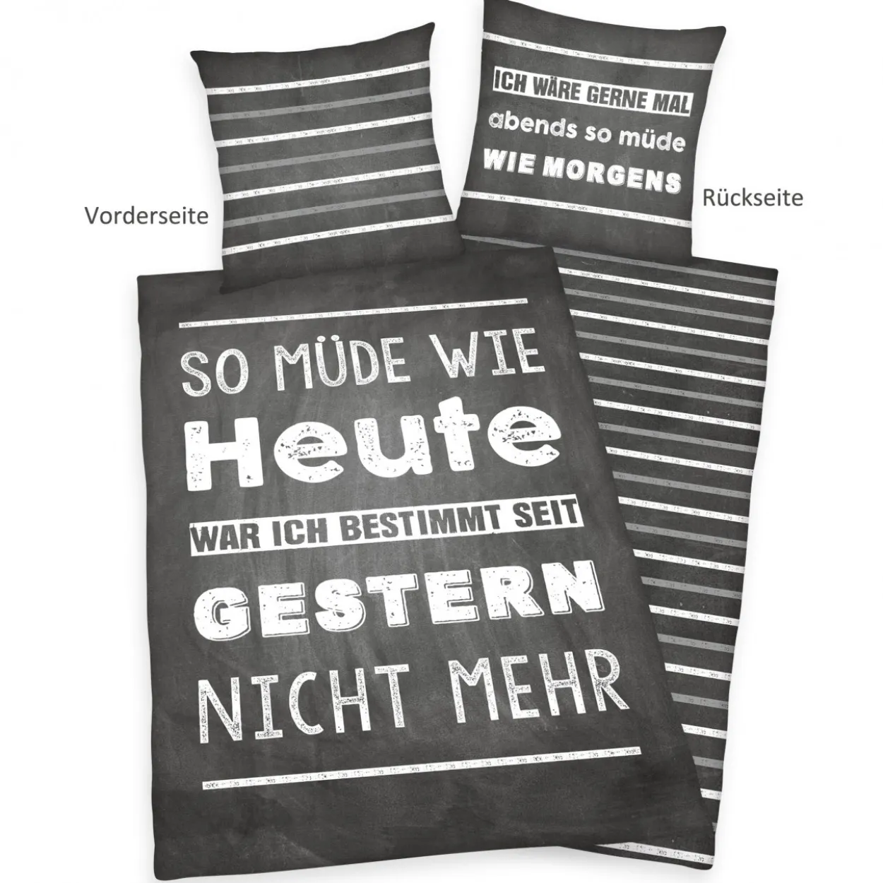 Bettwäsche Renforcé SPRÜCHE