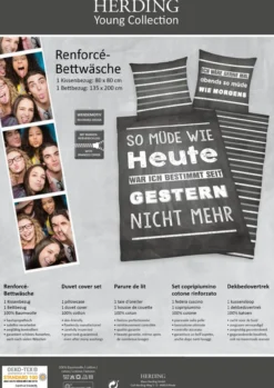Bettwäsche Renforcé SPRÜCHE