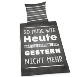 Bettwäsche Renforcé SPRÜCHE