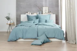 Bettwäsche STONEWASH grau