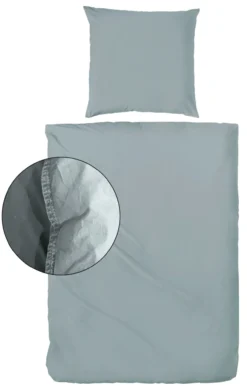 Bettwäsche STONEWASH grau