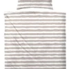 Bettwäsche STRIPE weiß/braun