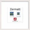 Bilderrahmen ZERMATT weiß