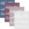 Decke HEUTE IST MEIN TAG