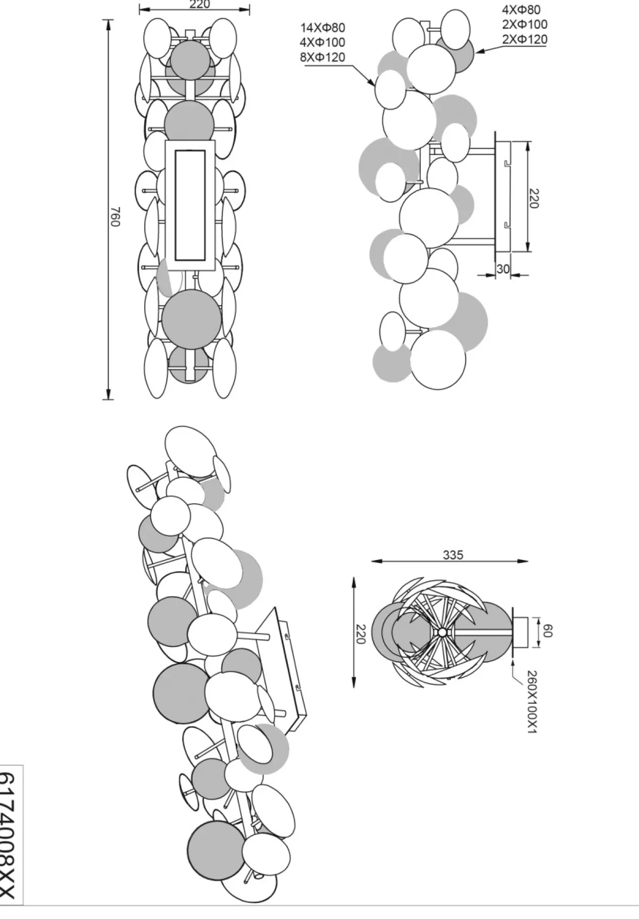 Deckenleuchte BUBBLE
