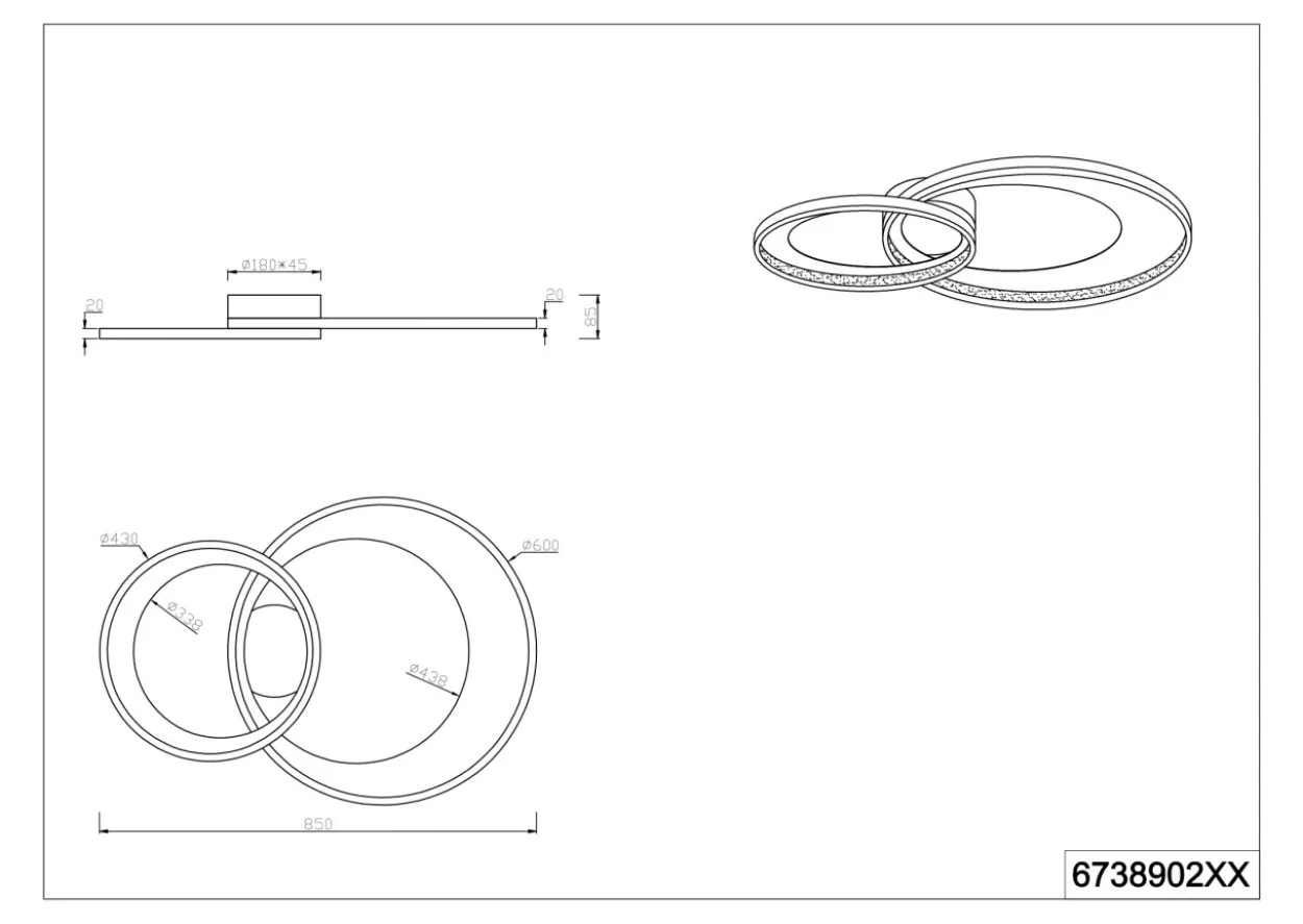 Deckenleuchte GRANADA