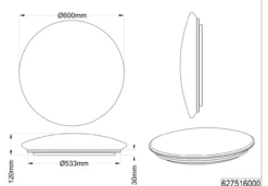 Deckenleuchte LED LUNAR