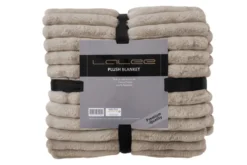 Decke PLUSH taupe