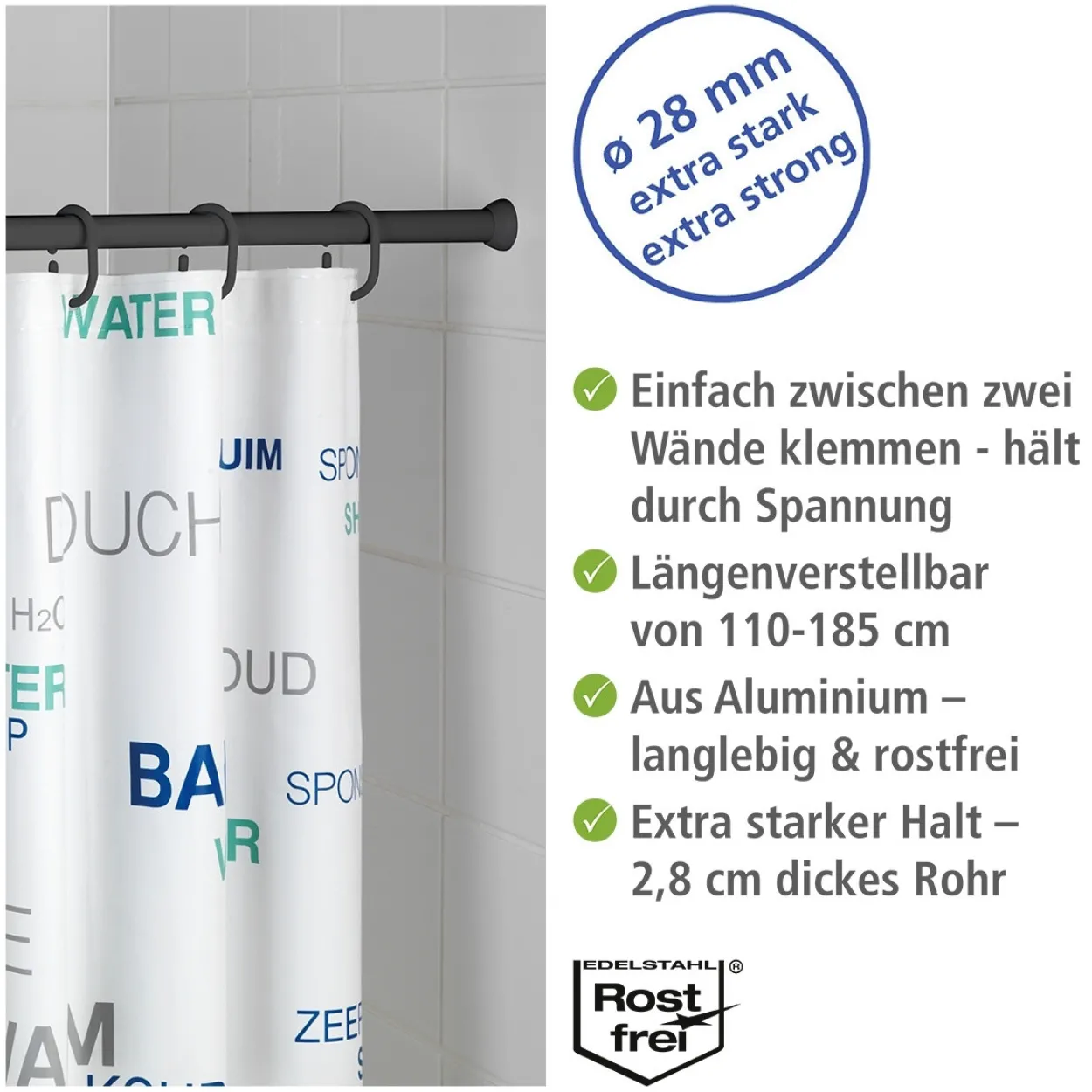 Duschvorhangstange