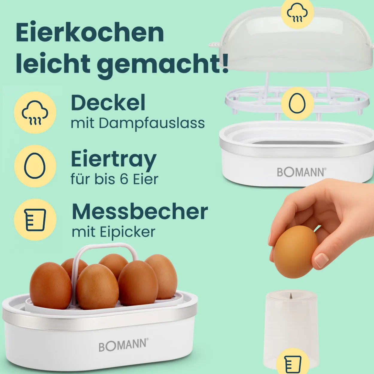 Eierkocher EGG weiß