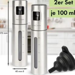 Essig/Ölsprüher-Set INOX