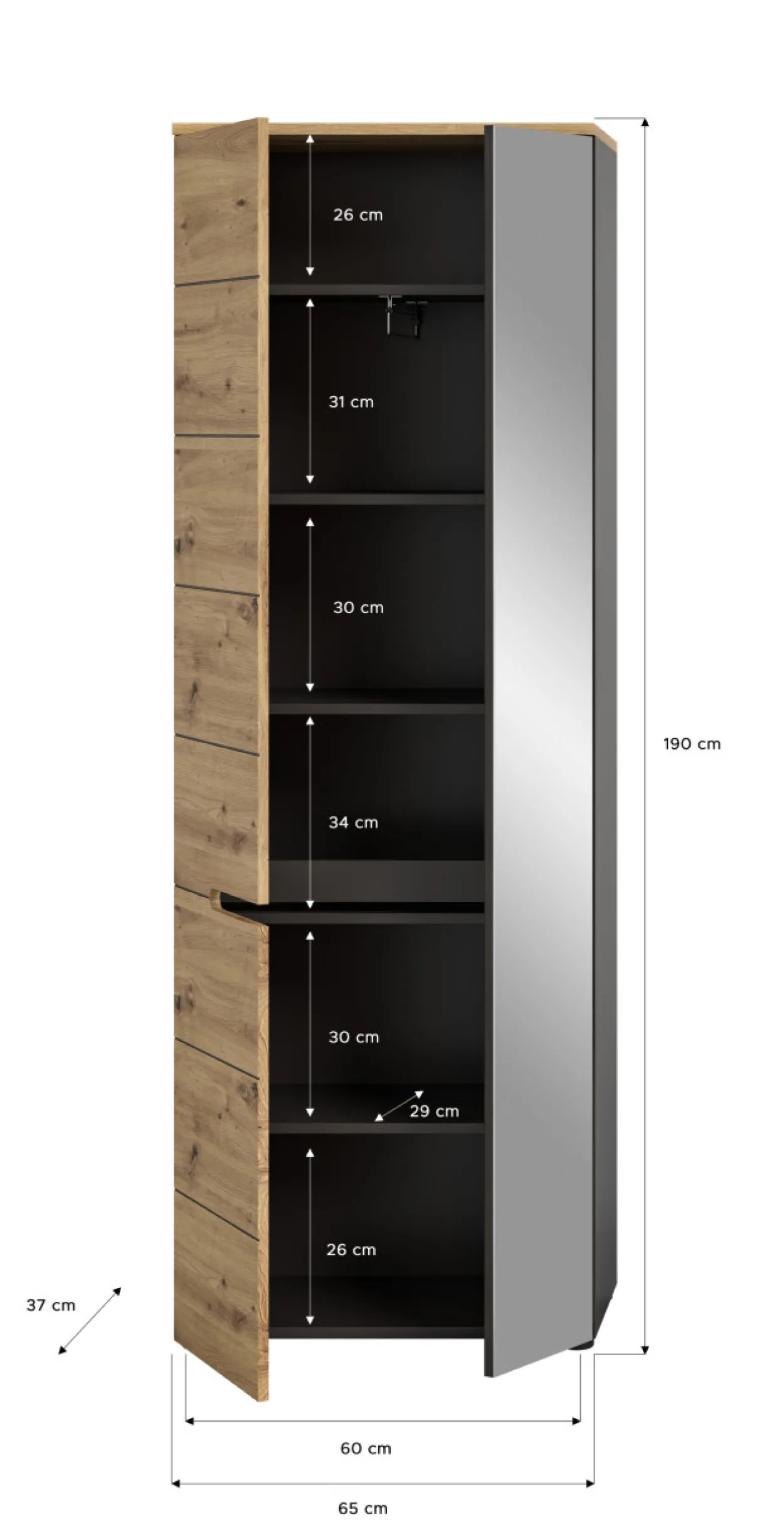 Garderobenschrank CANU