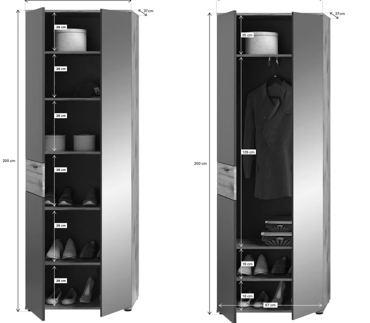Garderobenschrank MASON