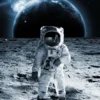 Glasbild ASTRONAUT