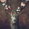 Glasbild FAUNA FLORA DEER