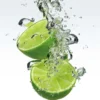 Glasbild LIME SPLASH