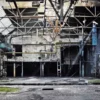 Glasbild LOST FACTORY BUILDING