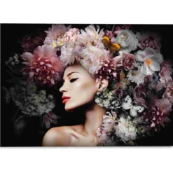 Glasbild LUXURY FLOWERS