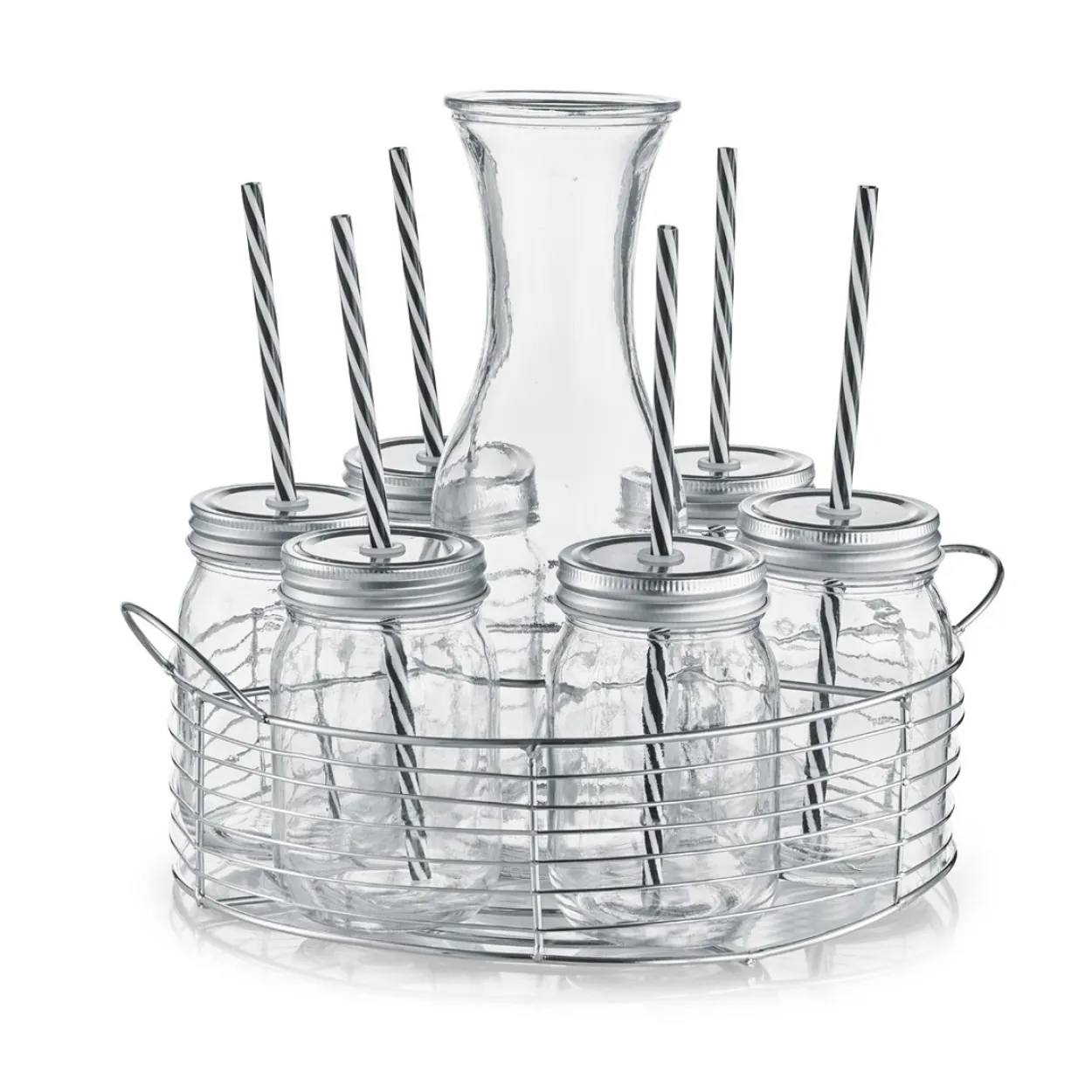Glaskaraffe-/ Gläser-Set