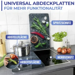 Herdabdeckplatte 2er Set