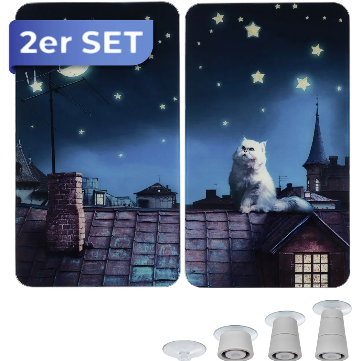 Herdabdeckplatte 2er Set