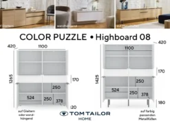 Highboard TOM TAILOR COLOR PUZZLE