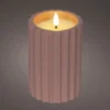 Kerze LED BETON pink
