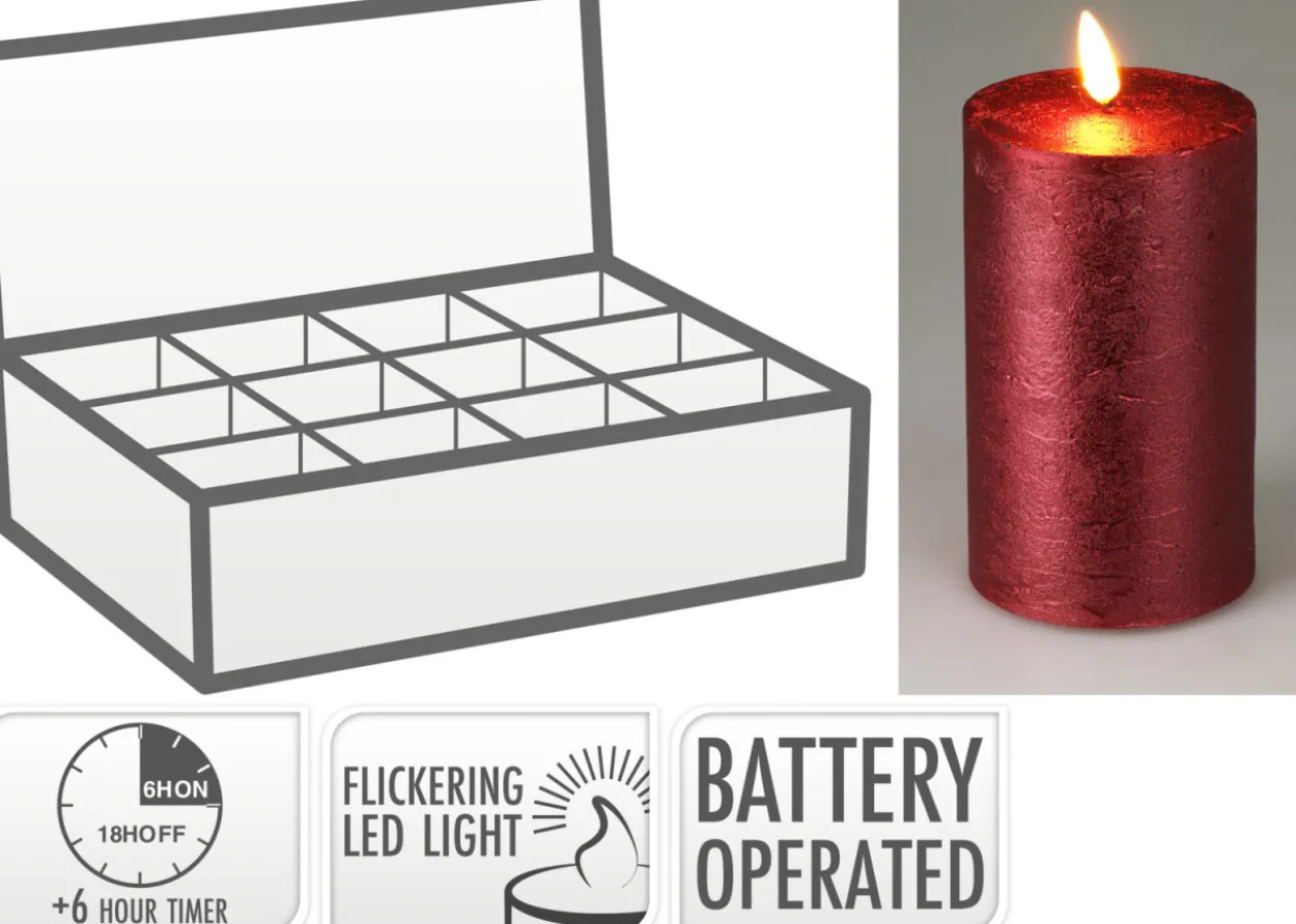 Kerze LED BORDEAUX