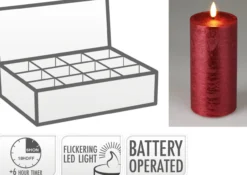 Kerze LED BORDEAUX