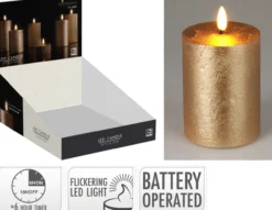 Kerze LED GOLD