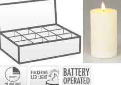 Kerze LED IVORY