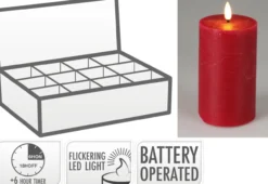Kerze LED RED