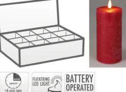 Kerze LED RED