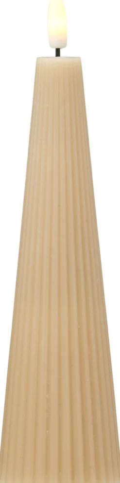 Kerze LED RIBBED