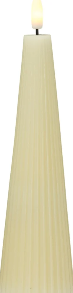Kerze LED RIBBED