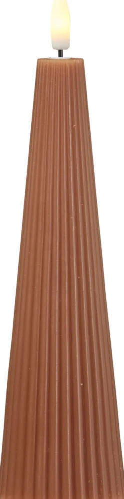 Kerze LED RIBBED