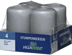 Kerzen-Set BASIC grau