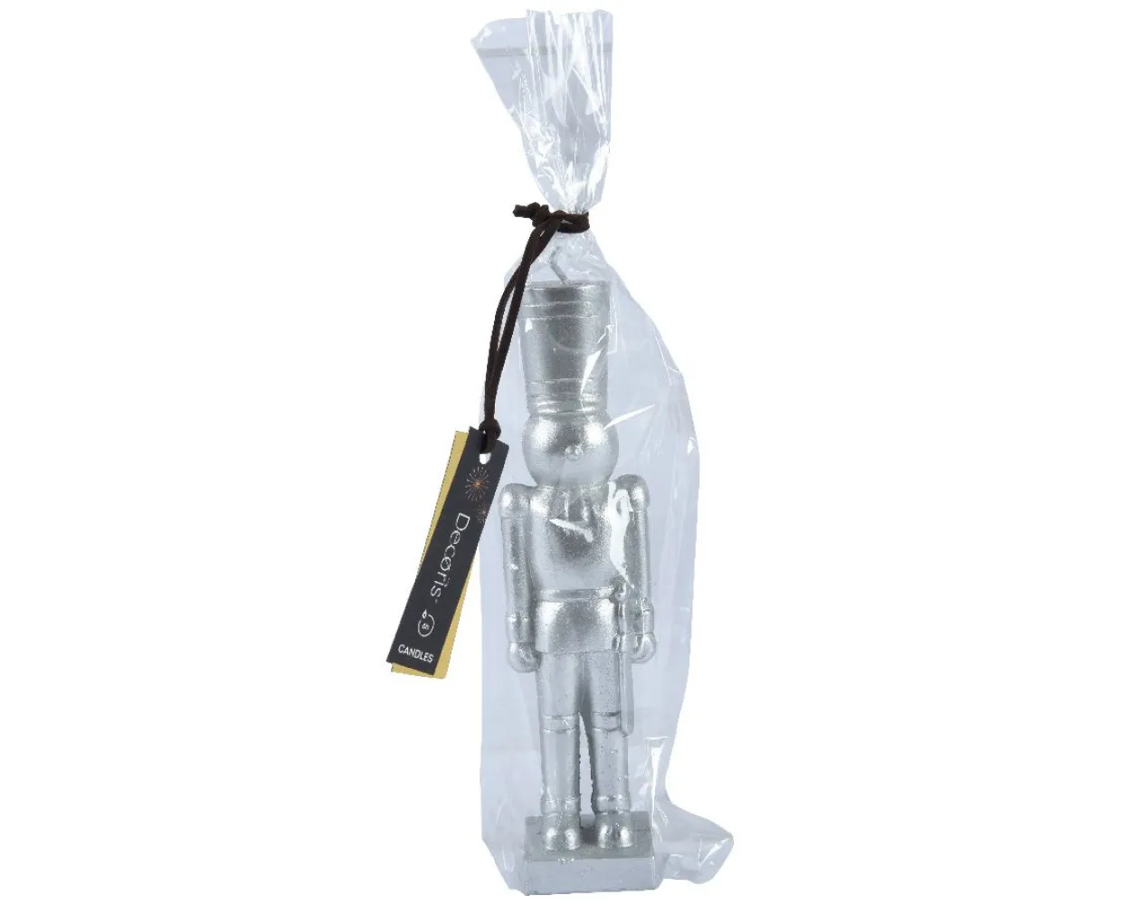 Kerze NUSSKNACKER silber