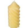 Kerze PILLAR gelb