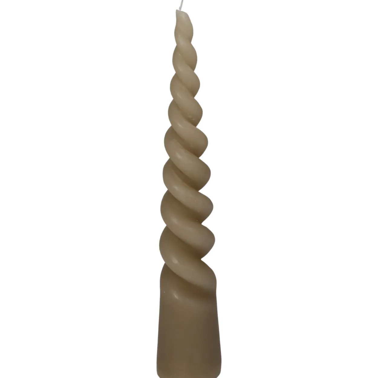 Kerze TWISTED CONE beige