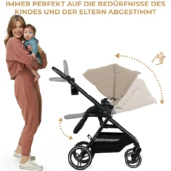 Kinderwagen 3in1 YOXI beige