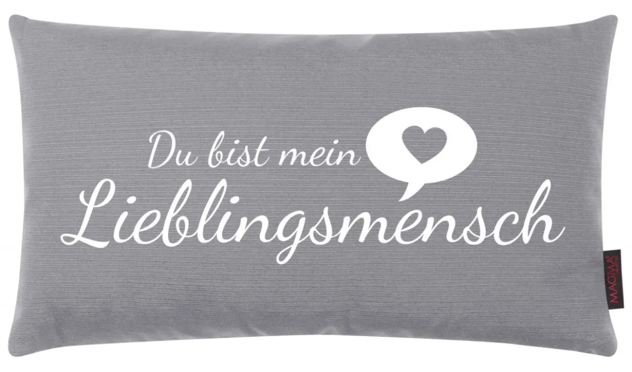 Kissen LIEBLINGSMENSCH grau