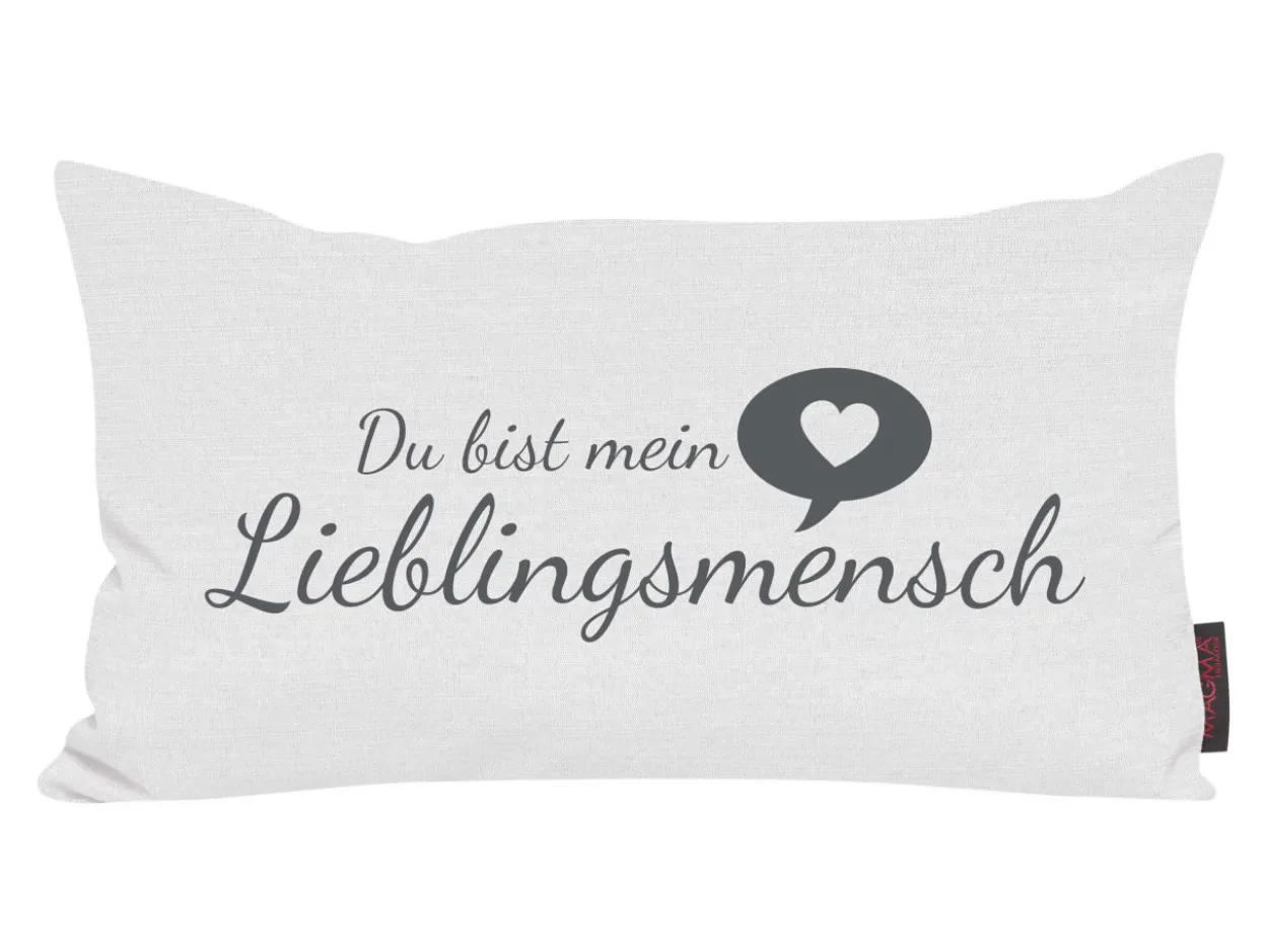 Kissen LIEBLINGSMENSCH weiß